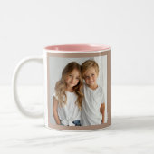 We houden van je moeder, twee foto's aangepaste te tweekleurige koffiemok (Links)