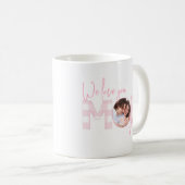 We houden van je moeder voor altijd roze buffel ch koffiemok (Voorkant rechts)