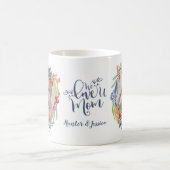 We houden van je moeder | Waterverf foliage Wreatf Koffiemok (Center)