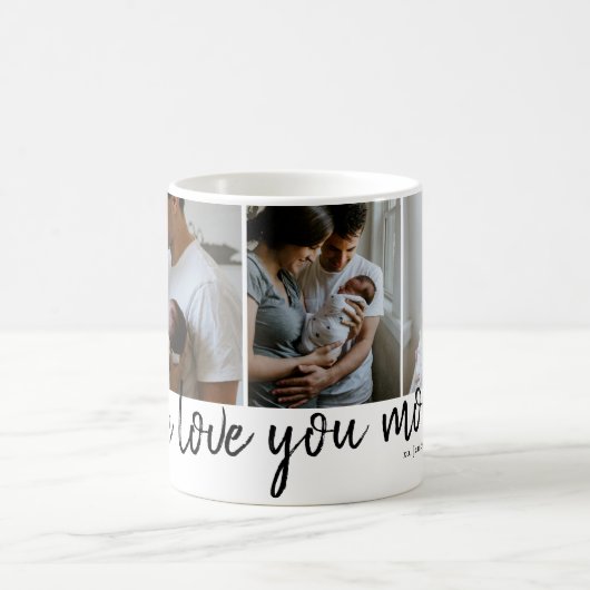 we houden van je moeder witte moderne foto Moederd Koffiemok (Center)