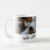 we houden van je moeder witte moderne foto Moederd Koffiemok (Links)