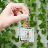 We houden van je Moederdag Floral persoonlijke fot Sleutelhanger (Hand)