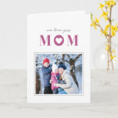 We houden van je Moederdag Wenskaart - Mulberry Kaart (Gele Bloem)