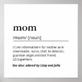 We houden van je Mom Definition Poster Moederdag G (Voorkant)