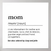 We houden van je Mom Definition Poster Moederdag G (Voorkant)