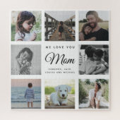 WE HOUDEN VAN JE MOM Modern Family Photo Collage Legpuzzel (Verticaal)