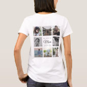 WE HOUDEN VAN JE MOM Moderne Chic Family Photo Col T-shirt (Achterkant)