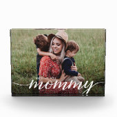 We houden van je mommy script aangepaste foto sjab (Voorkant)