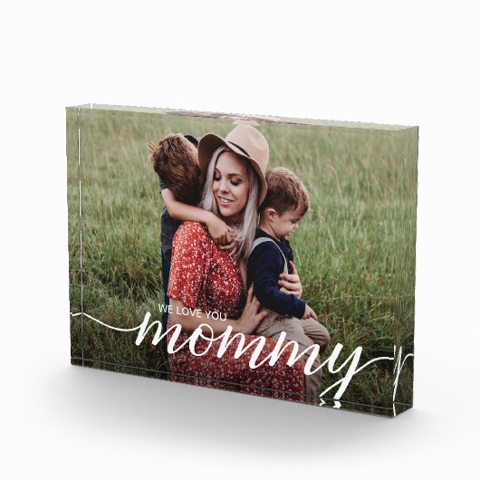 We houden van je mommy script aangepaste foto sjab (Rechts)