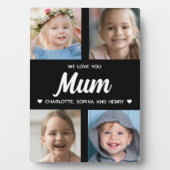 We houden van je Mum Family Keepsake Fotocollage Fotoplaat (voorkant)