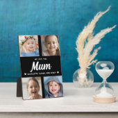 We houden van je Mum Family Keepsake Fotocollage Fotoplaat (Zijkant)