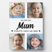 We houden van je Mum Family Keepsake Fotocollage Fotoplaat (voorkant)