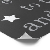 "We houden van je naar de maan en achteraan" druk Poster (Hoek)