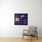 We houden van je naar de maan en terug kwekerij wandkleed (In Situ (horizontaal))