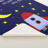 We houden van je naar de maan en terug ruimte rake sherpa deken (3/4)