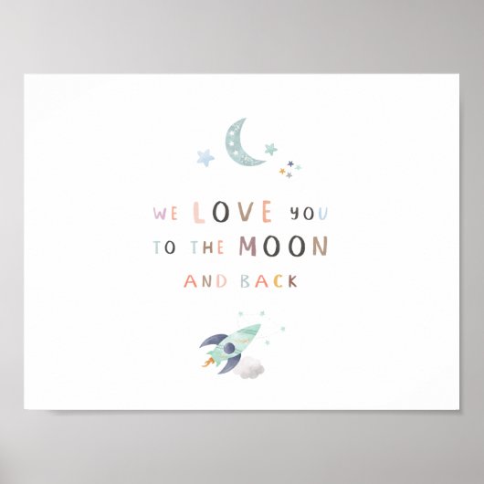 We houden van je naar het Poster van de maan en he (Voorkant)