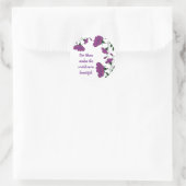 We houden van je Nana Beauful Paarse bloemkool Ronde Sticker (Tas)