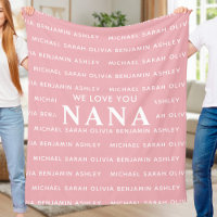 We houden van je Nana gepersonaliseerde Kinder nam