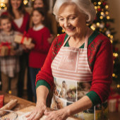 WE HOUDEN VAN JE NANA Grandmoeder Foto Collage Pin Schort