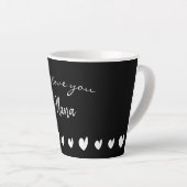 We houden van je Nana Heart Latte Mok (Rechterhoek)