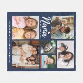 We houden van je Nana kleinkinderen 6 foto collage Fleece Deken (Voorkant (Horizontaal))
