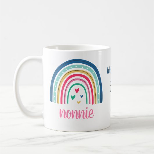 We houden van je Nonnie Rainbow Coffee Mok (Links)