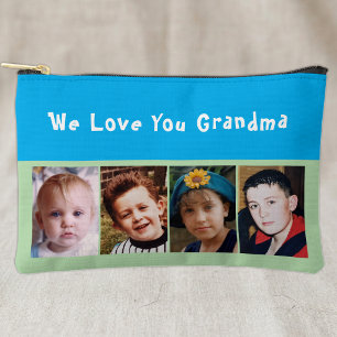 We houden van je oma 4 foto blauw groen etui