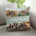 We houden van je Oma 4 Fotocollage Kussen<br><div class="desc">Zeg dat we van je houden tegen oma dit vakantieseizoen met een gepersonaliseerd kerstcadeaukussen met 4 van je favoriete foto's en kleinkinderen kinder namen en . Alle tekst in dit ontwerp is bewerkbaar,  zodat u uw eigen bericht of tekst kunt toevoegen. Verkrijgbaar in verschillende kleuren,  stijlen en producten.</div>