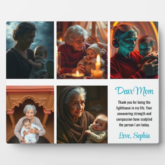 We houden van je oma 5-foto fotoplaat (Voorkant)