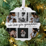 We houden van je oma 6 foto collage ornament kaart<br><div class="desc">We houden van je oma 6 foto collage Ornament Kaart. Klik op de bewerkingsknop om dit ontwerp aan te passen met uw foto's en tekst.</div>