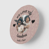 We houden van je Oma aangepaste foto & tekst aande Ronde Klok (Hoek)