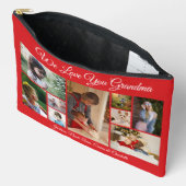 We houden van je, oma | Aangepaste rode 9 foto Etui (Open)