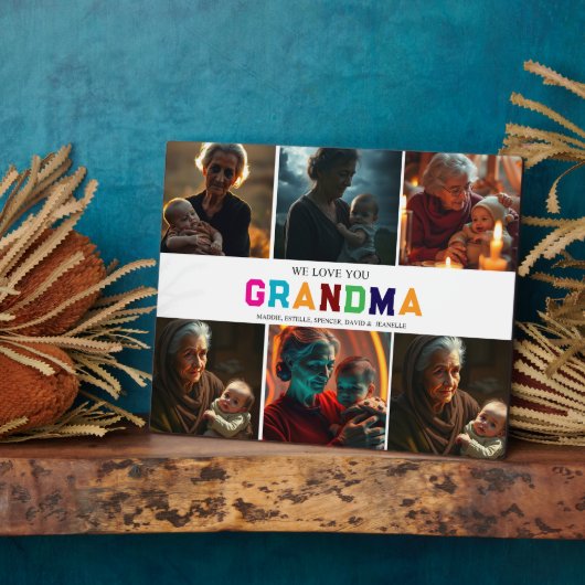 We houden van je oma Custom 6-foto Fotoplaat (Zijkant)