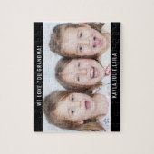 We houden van je oma familie foto legpuzzel (Verticaal)