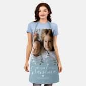 We houden van je oma-foto Blue Schort (Gedragen)