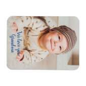 We houden van je oma foto met Typografie Mag Magneet (Horizontaal)