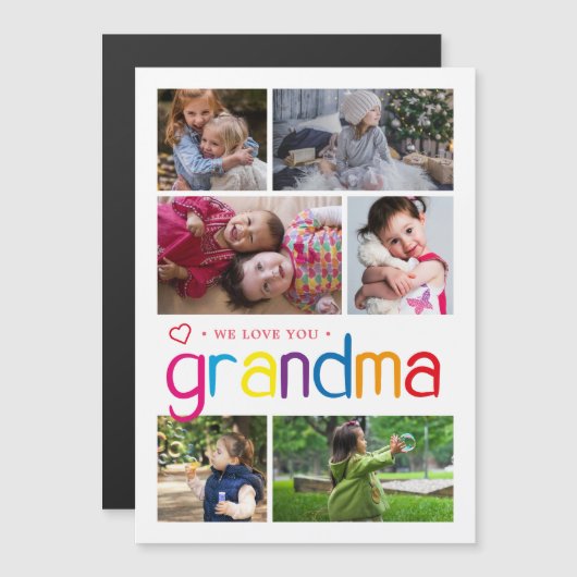 We houden van je oma fotocollage (Voorkant / Achterkant)