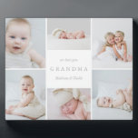 We houden van je oma fotocollage fotoplaat<br><div class="desc">Een mooie manier om oma je liefde te shows. Dit douaneklek kenmerkt een collage van afbeeldingen en ruimte om een gepersonaliseerd bericht en namen te omvatten. Voor een geavanceerdere aanpassing van dit ontwerp,  selecteer hierboven eenvoudig de knoop "van het Aanpassen"!</div>