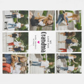 We houden van je oma Fotocollage Gift Fleece Deken (Voorkant (Horizontaal))