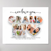 We houden van je oma fotocollage poster (Voorkant)