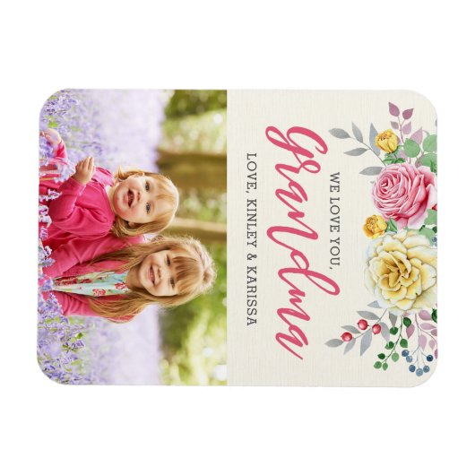 We houden van je oma | Fotomagneet Magneet (Horizontaal)