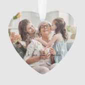 We houden van je oma foto's handgeschreven modern ornament (voorkant)