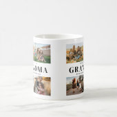 We houden van je Oma Gepersonaliseerde 4 Fotocolla Koffiemok (Center)