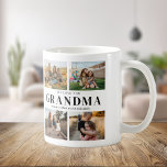 We houden van je Oma Gepersonaliseerde 4 Fotocolla Koffiemok<br><div class="desc">Zeg dat we van je houden tegen oma met een gepersonaliseerde mok met cadeaukoffie met 4 van je favoriete foto's en kleinkinderen kinder namen. Alle tekst in dit ontwerp is bewerkbaar,  zodat u uw eigen bericht of tekst kunt toevoegen. Verkrijgbaar in verschillende kleuren,  stijlen en producten.</div>