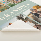 We houden van je Oma Gepersonaliseerde 4 Fotocolla Sherpa Deken (3/4)