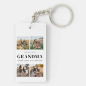 We houden van je Oma Gepersonaliseerde 4 Fotocolla Sleutelhanger (achterkant)