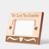 We houden van je Oma houdt van harten Gegraveerde Lijstjes (Links)