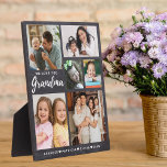 We houden van je oma kleinkinderen 6 foto krijtbor fotoplaat<br><div class="desc">Gepersonaliseerd fotoplaquegeschenk voor oma gepersonaliseerd met kleinkinderen foto's en namen. Maakt een speciaal,  gedenkwaardig en uniek aandenken cadeau voor feestdagen,  verjaardag,  grootouders dag,  moederdag en kerst.</div>