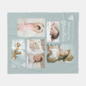 We houden van je oma kleinkinderen foto collage fleece deken (Voorkant (Horizontaal))