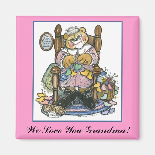 We houden van je oma! Magneet (Voorkant)